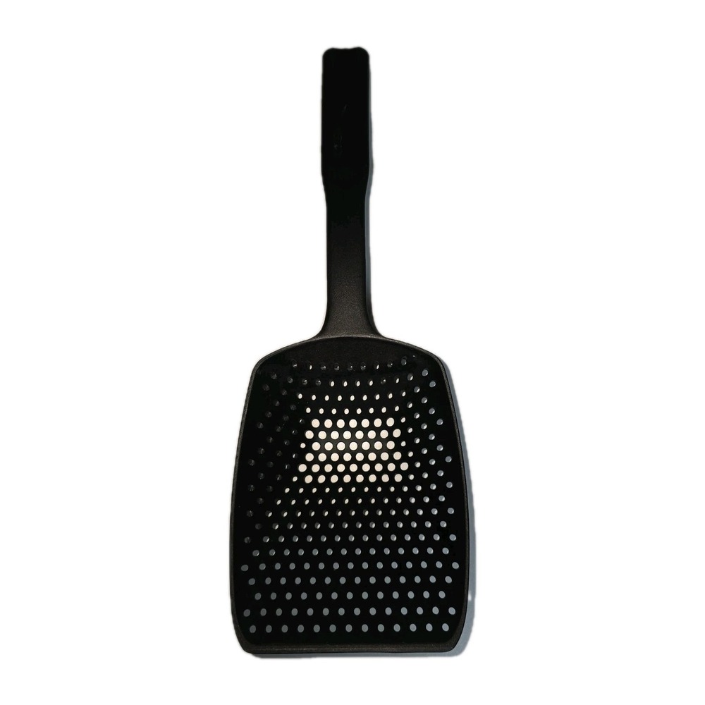 Pampered Chef #1622 Big Scoop & Drain Strainer Plastic Nylon Black‎